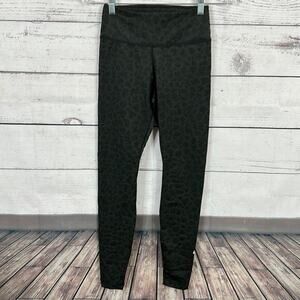 Nike Leggings Womens XS Black Glitter Animal Print High Rise Leopard‎ Print